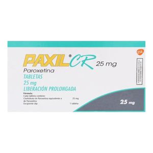 Paxil CR 25 mg 30 Tabletas