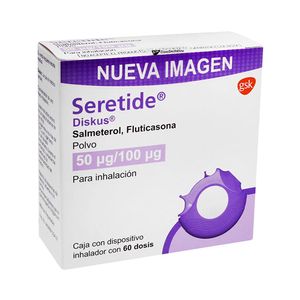 Seretide Diskus 50 mcg / 100 mcg Inhalador 60 Dosis