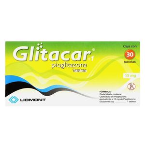 Glitacar-1 15 mg 30 Tabletas