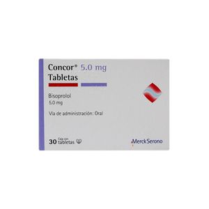 Concor 5.0 mg 30 Tabletas