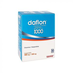 Daflon 1000 Suspension 900 mg / 100 mg 30 Sobres