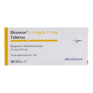 Biconcor 2.5 mg / 6.25 mg 30 Tabletas