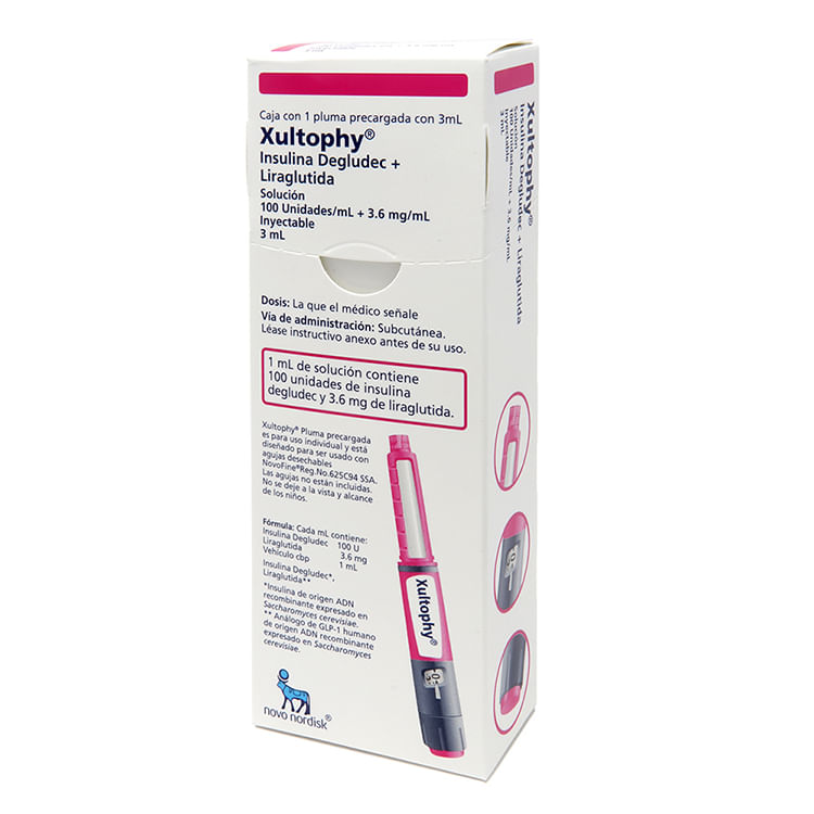 Xultophy 100 U/ml 3.6 Mg  1 Pluma con 3 mL
