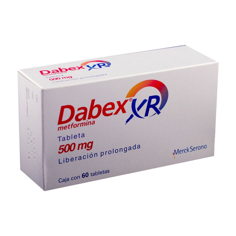 Dabex Xr 500 mg 60 Tabletas - Farmacias Klyns