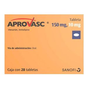 Aprovasc 150 mg / 10 mg 28 Tabletas