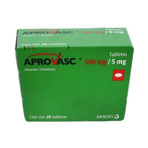 Aprovasc 300 mg / 5 mg 28 Tabletas