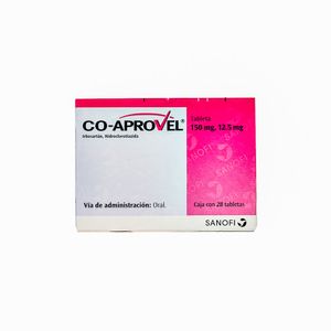 Coaprovel 150 mg / 12.5 mg 28 Tabletas