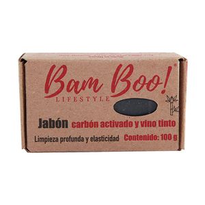 Jabon Bam Boo! Carbon y Vino Tinto 100 gr