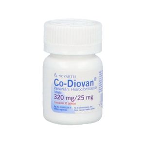 Co-Diovan 320 mg / 25 mg 30 Tabletas