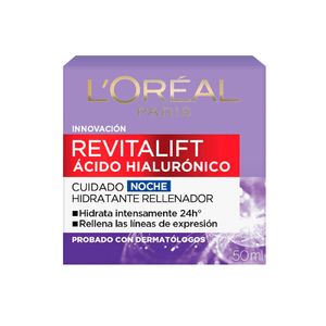 Crema Cuidado Noche Hidratante Revitalift Acido Hialuronico 50 mL