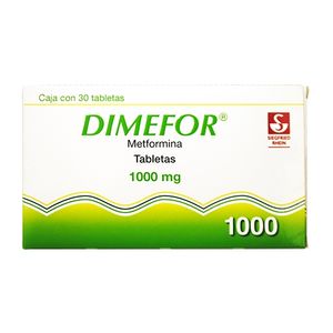 Dimefor 1000 mg 30 Tabletas
