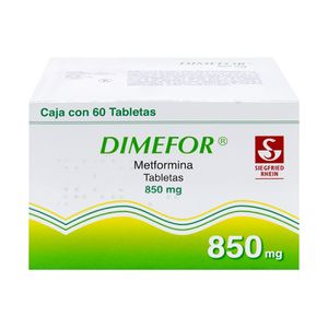 Dimefor 850 mg 60 Tabletas