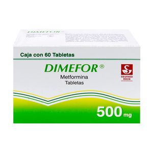 Dimefor 500 mg 60 Tabletas