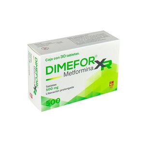 Dimefor Xr 500 mg 30 Tabletas