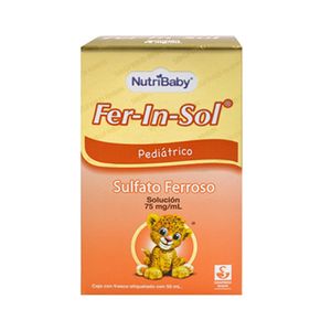 Fer-In-Sol Solucion Pediatrico 75 mg / mL Frasco con 50 mL
