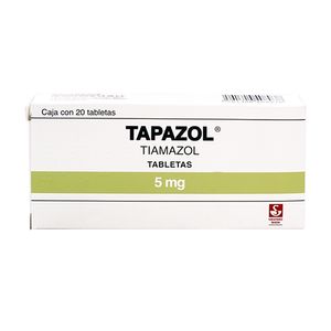 Tapazol 5 mg 20 Tabletas