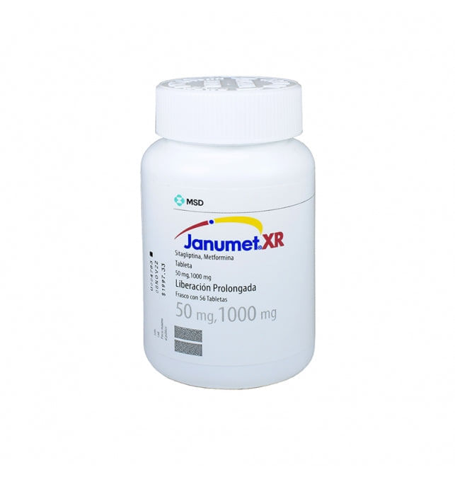 Janumet XR 50 mg / 100 mg 56 Tabletas Farmacias Klyns