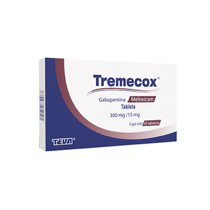 Tremecox 300 mg / 15 mg 20 Tabletas