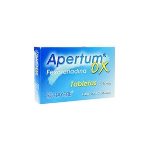 Apertum OX Fexofenadina 120 mg 10 Tabletas