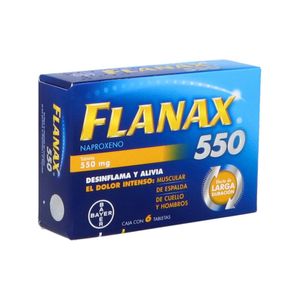 Flanax 550 mg 6 Tabletas
