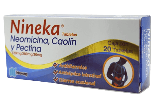 Nineka-Caolin---Neomicina-Pectina-20-Tabletas