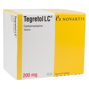 Tegretol LC 200 mg 50 Tabletas