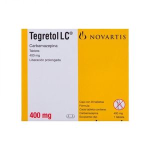 Tegretol LC  400 mg 20 Tabletas