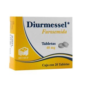Diurmessel Furosemida 40 mg 20 Tabletas