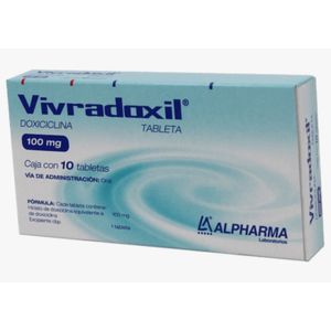 Vivradoxil Doxiciclina 100 mg 10 Tabletas