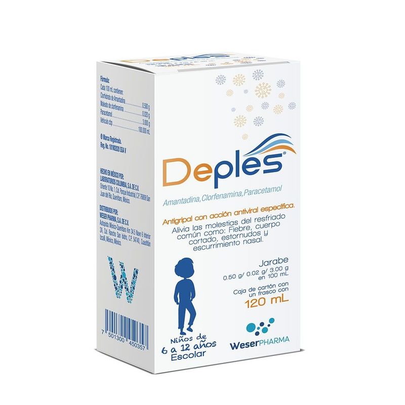 Deples Jarabe 050 G 002g 300 G Frasco Con 120 Ml Farmacias Klyns