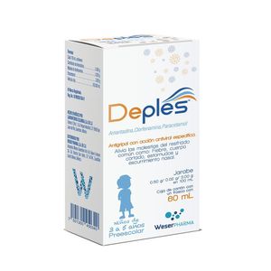 Deples Jarabe 0.50 g / 0.02g / 300 g Frasco con 60 mL