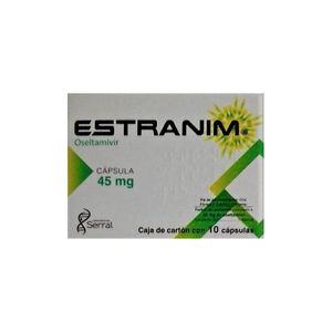 Estranim Oseltamivir 45 mg 10 Tabletas