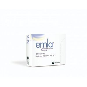 Emla 25 mg 100 Parche con 1 g