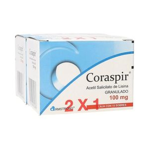 Coraspir 100 mg 15 Sobres 2x1