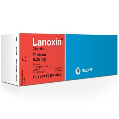 Lanoxin 0.25 mg 60 Tabletas - Farmacias Klyns