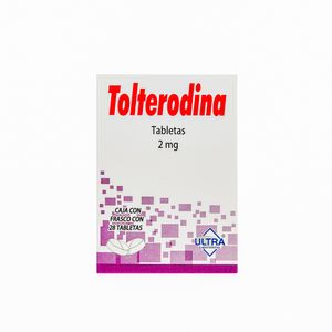 Tolterodina 2 mg  28 Tabletas