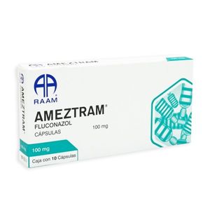 Ameztram Fluconazol 100 mg 10 Capsulas