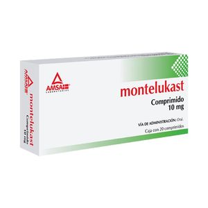 Montelukast 10 mg 20 Tabletas