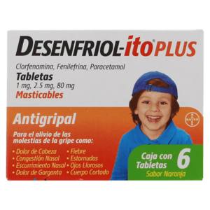 Desenfriol-ito Plus 1 g / 2.5 g / 80 mg 6 Tabletas