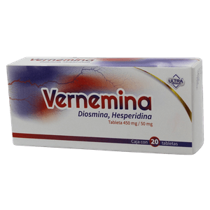 Vernemina Diosmina 450 mg / Hesperidina 50 mg 20 Tabletas