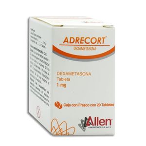 Adrecort Dextametasona 1 mg 20 Tabletas