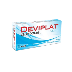 Deviplat Clopidogrel 75 mg 14 tabletas