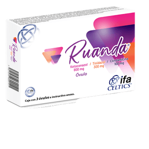 Ruanda 800 mg / 300 mg / 100 mg 3 Ovulos Vaginales