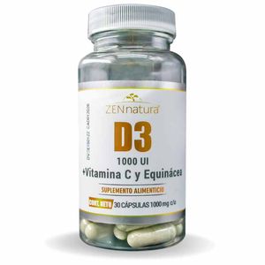 Vitamina D3 1000 UI 500 mg 30 Capsulas