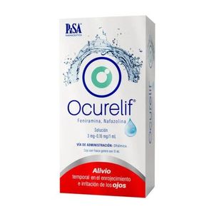 Ocurelf Solucion 3 mg Frasco con 15 mL
