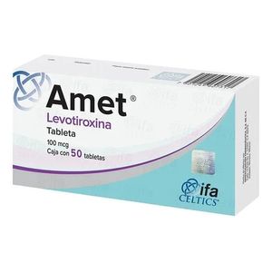 Amet 100 mg 50 Tabletas