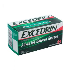 Excedrin Dolores Fuertes 24 Tabletas