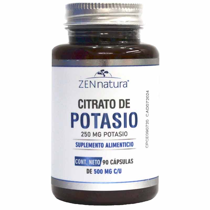 Citrato de Potasio 30 Cápsulas 500 mg Nutrición 2000 - La Panza es