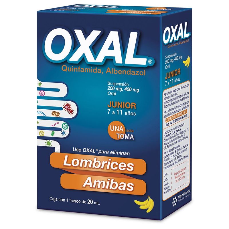 Oxal-Suspension-Junior-200-mg---400-mg-Frasco-con-20-mL-