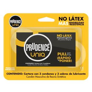 Prudence Uniq Sin Latex 3 Piezas